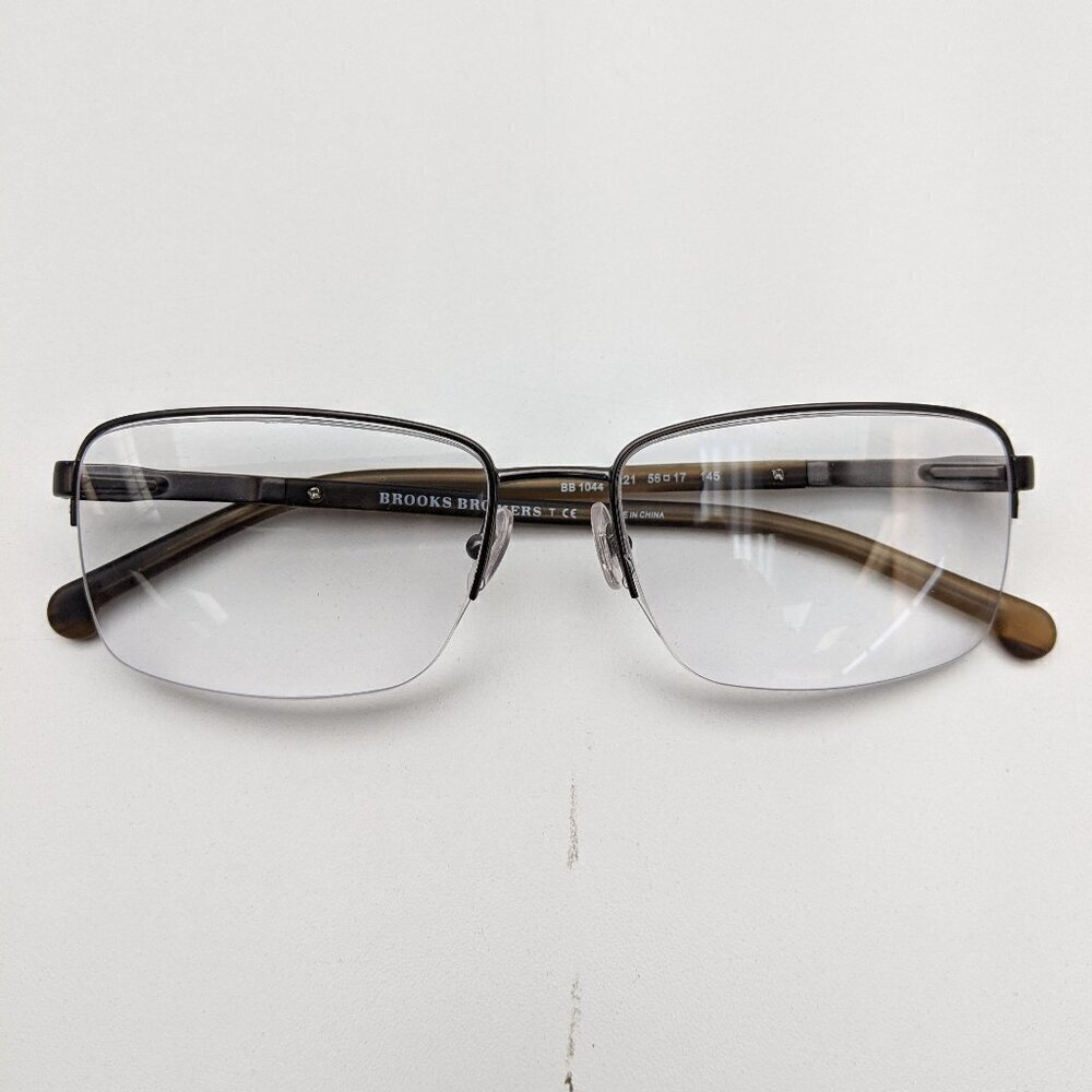 🕶️ Brooks Brothers BB1044-1221 Semi Rimless Eyeglasses 56/17-145 / JLE626🕶️​